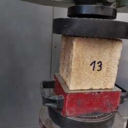 Test odolnosti mykokompozitu.