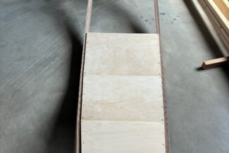 Dům Samorost - dřevěná žebra s překližkou